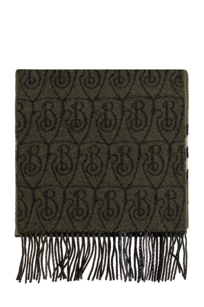 Cashmere scarf with fringes