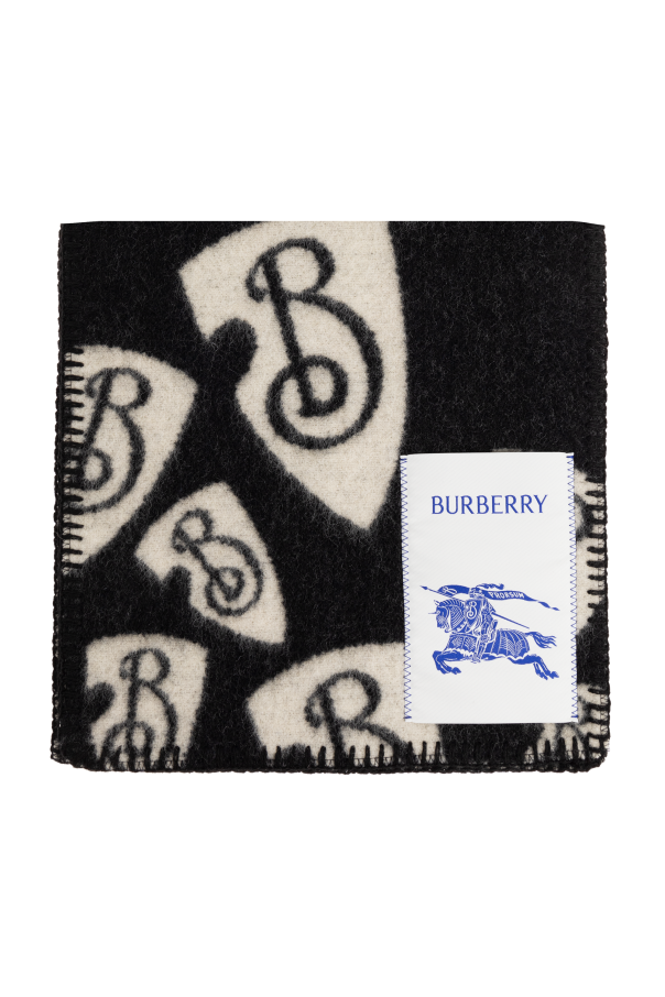 Wool scarf with logo od Burberry