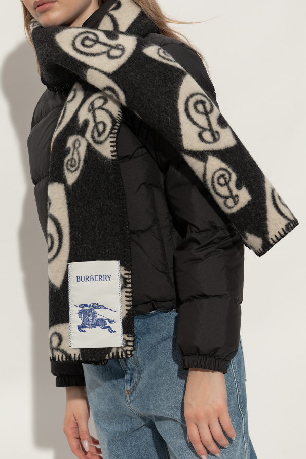 Burberry Wool scarf with logo