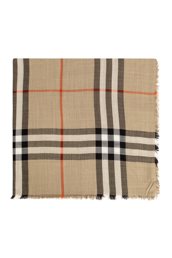 Scarf with raw finish od Burberry