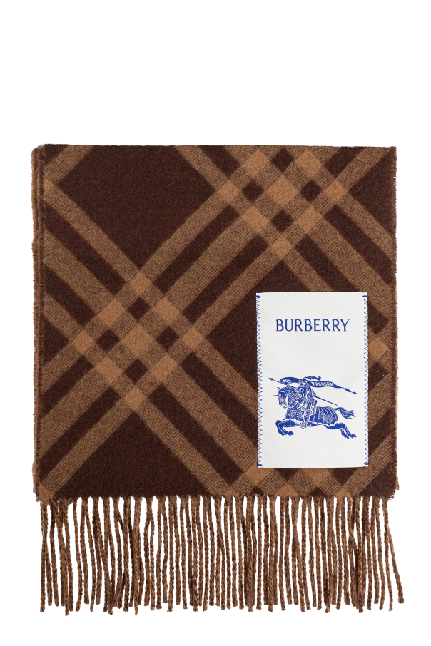Scarf with a checkered pattern od Burberry