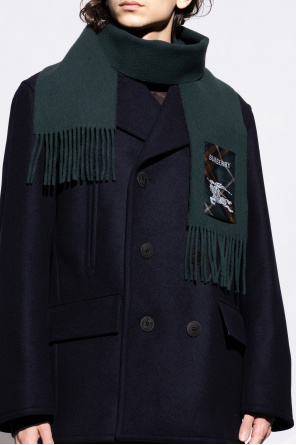 Burberry Cashmere scarf with logo patch