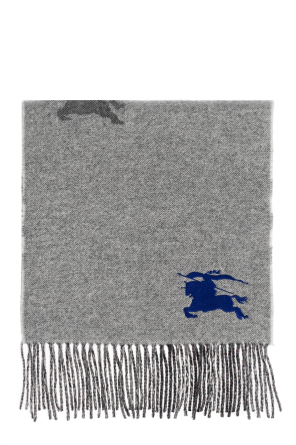 Scarf with embroidered logo