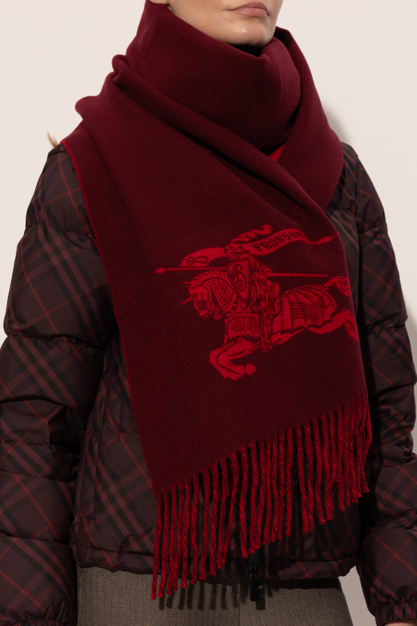 Burberry Chal de cachemira con flecos