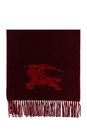 Cashmere scarf with fringes