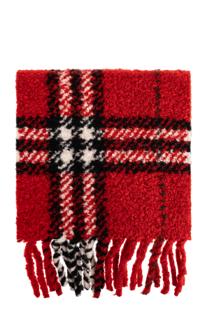 Scarf with a checked pattern
