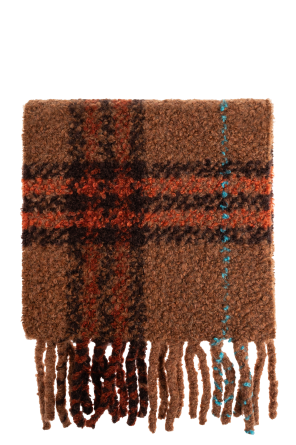 Scarf with a check pattern