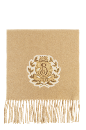 Scarf with embroidered logo