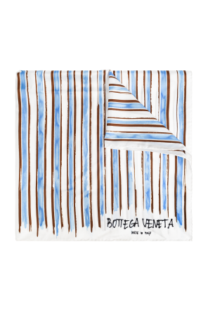 Silk scarf with striped pattern od Bottega Veneta