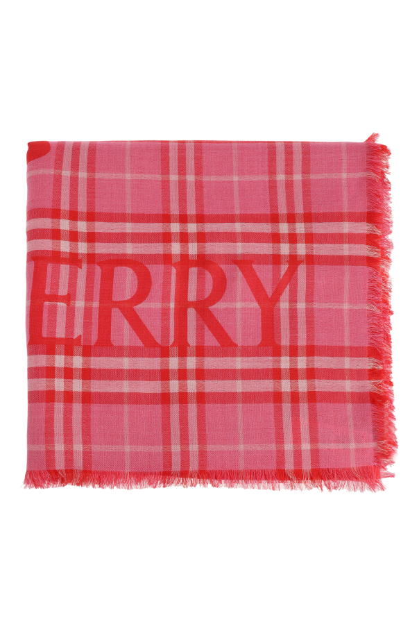 Scarf with a checkered pattern od Burberry