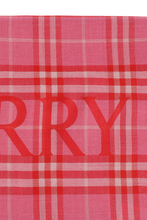 Burberry Scarf with a plaid pattern