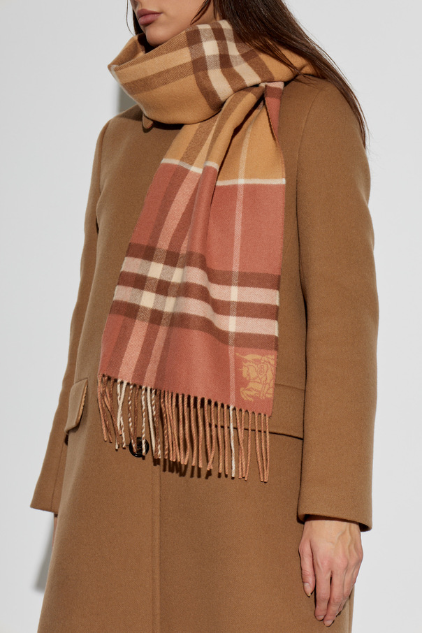 Burberry Cashmere checked scarf