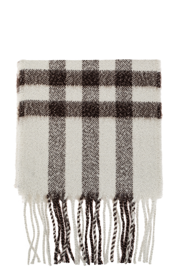 Fringed cashmere scarf od Burberry