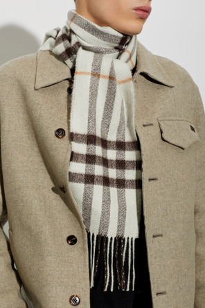 Burberry Fringed cashmere scarf