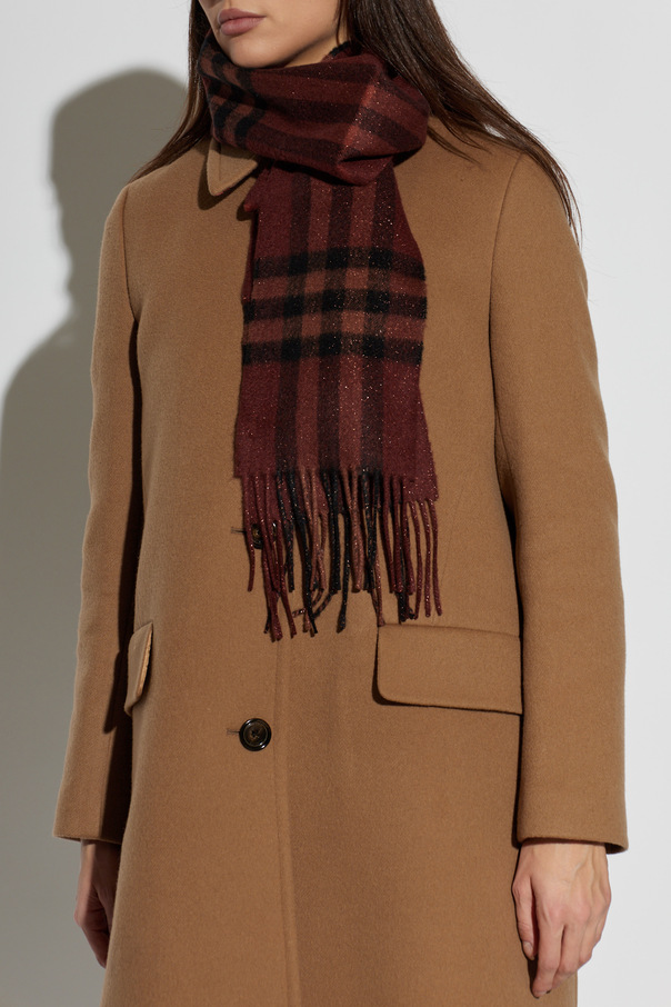 Burberry Fringed cashmere scarf