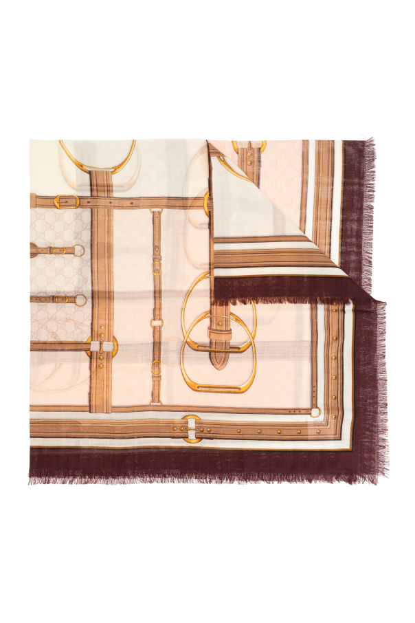 Gucci Scarf with decorative print