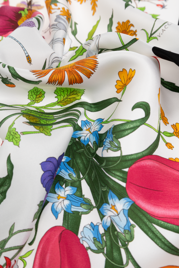 Gucci Silk scarf with floral motif