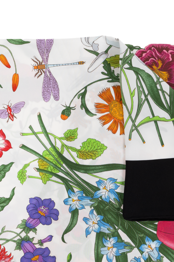 Gucci Silk scarf with floral motif