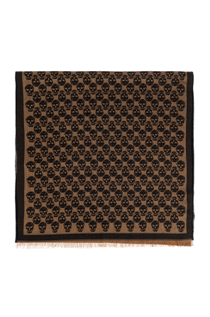 Scarf with a distinctive skull motif
