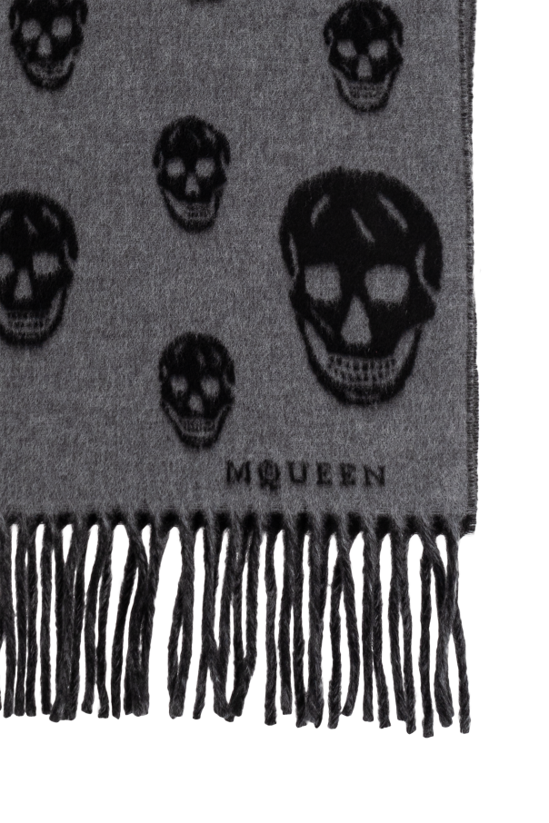 Alexander McQueen Bufanda con motivo de calavera