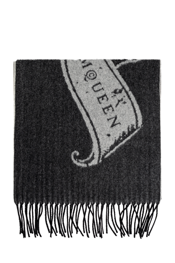 Scarf with fringes od Alexander McQueen
