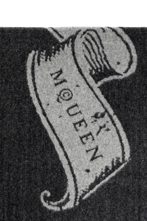 Alexander McQueen Szal z frędzlami