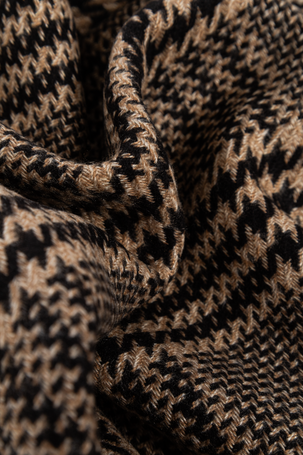 Saint Laurent Seiden-Kaschmir Schal mit Karomuster