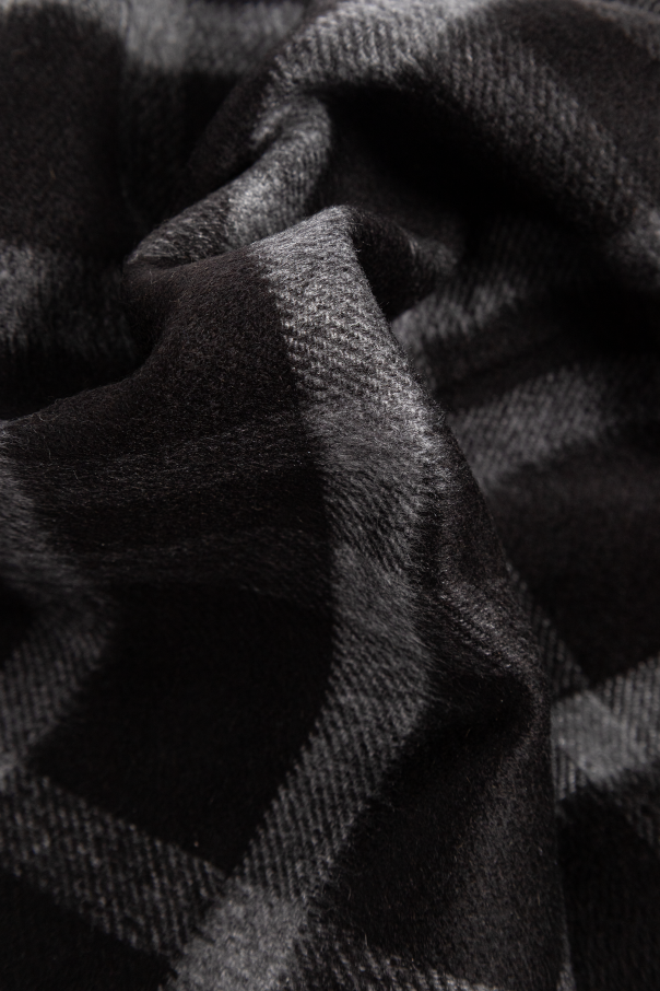 Saint Laurent Chal de seda y cachemira a cuadros