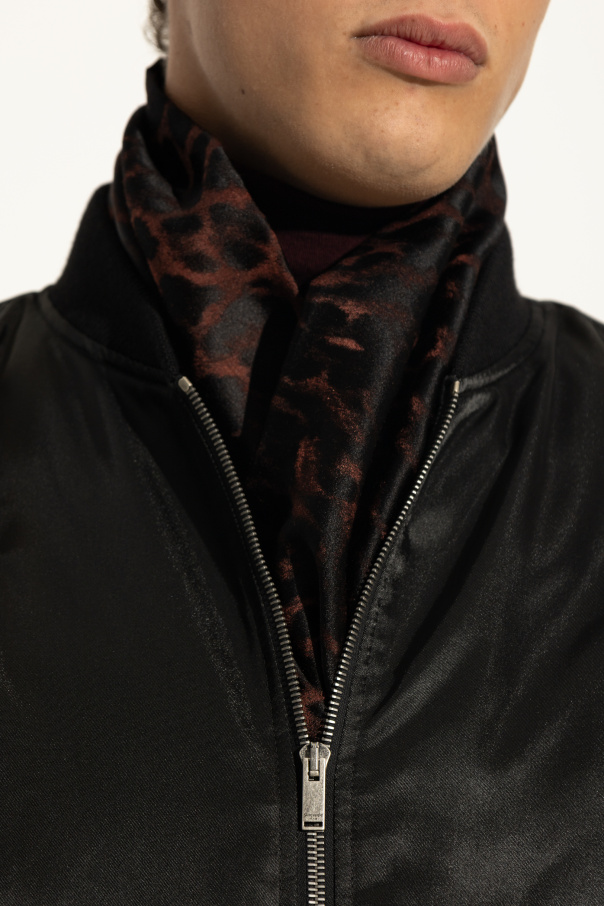 Saint Laurent Pañuelo de seda y cachemir