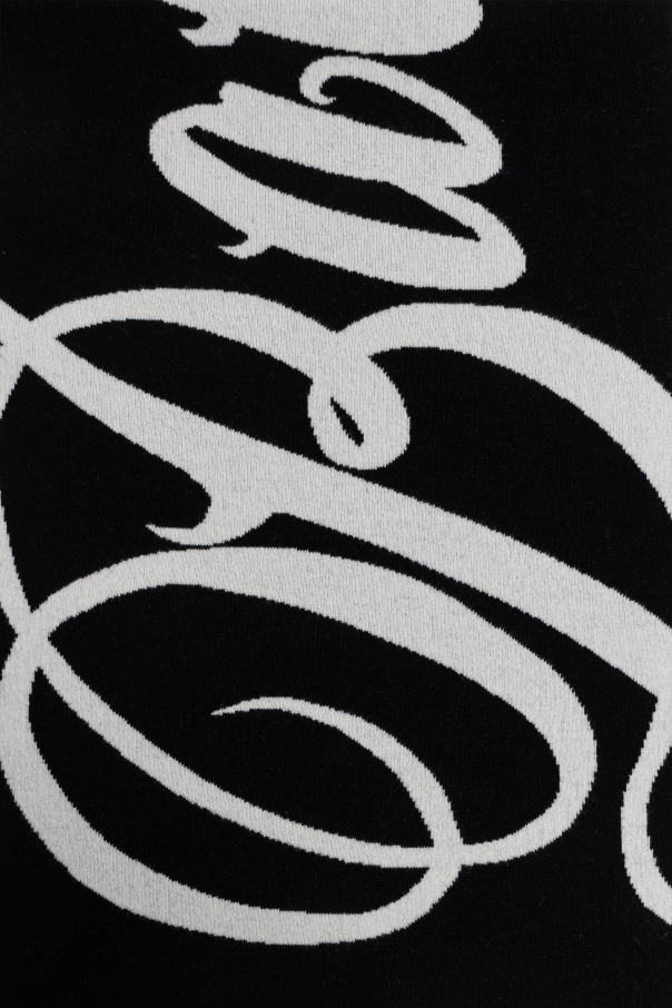 Balenciaga Wool scarf with logo