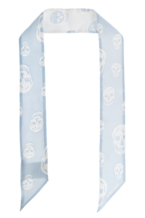 Silk scarf with a distinctive skull motif od Alexander McQueen