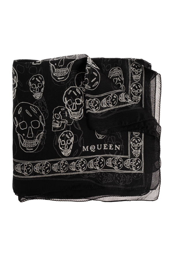 Scarf with a distinctive skull motif od Alexander McQueen