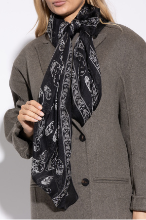 Scarf with a distinctive skull motif od Alexander McQueen