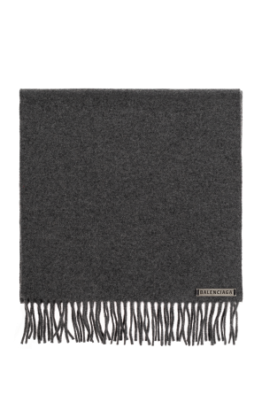 Cashmere scarf with logo