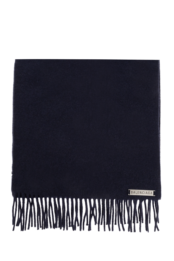 Cashmere scarf with logo od Balenciaga