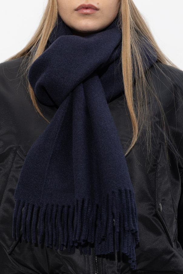 Balenciaga Cashmere scarf with logo