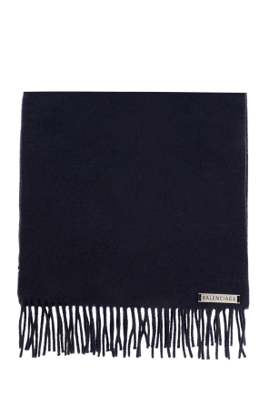 Cashmere scarf with logo od Balenciaga