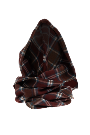 Balenciaga Wool scarf with check pattern