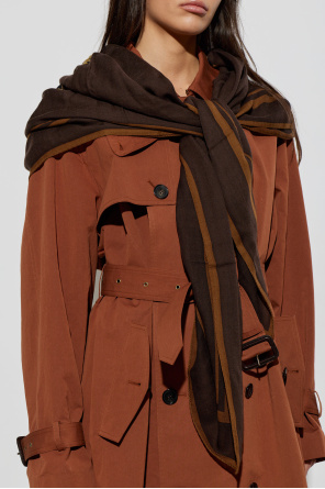 Wool scarf with logo od Saint Laurent