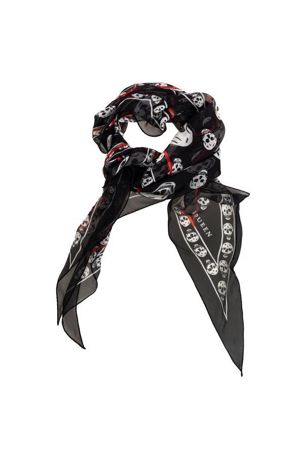 Asymmetrical scarf od Alexander McQueen