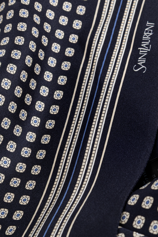 Saint Laurent Silk scarf with floral motif