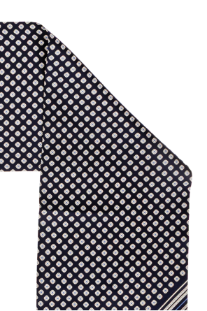 Saint Laurent Lenço de seda com motivo floral