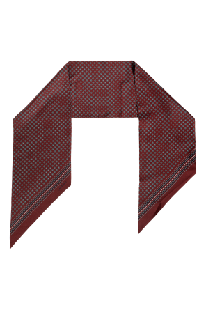 Silk scarf with floral motif