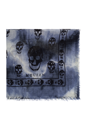 Scarf with skull motif