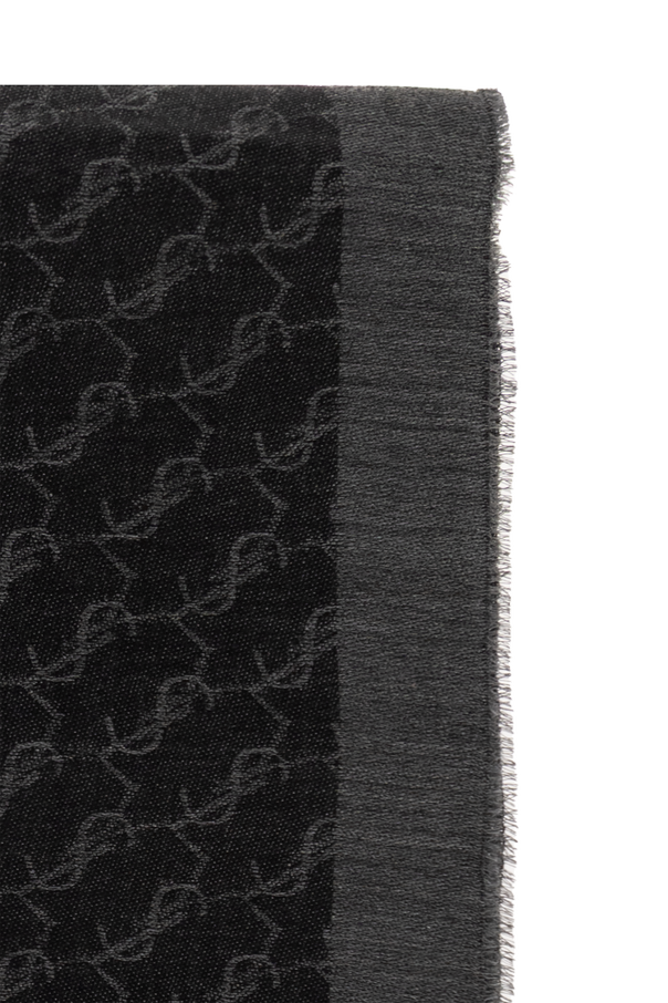 Saint Laurent Szal z monogramem