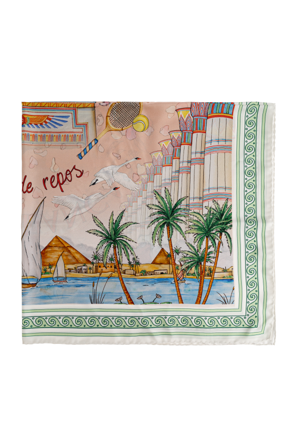 Silk scarf with print od Casablanca