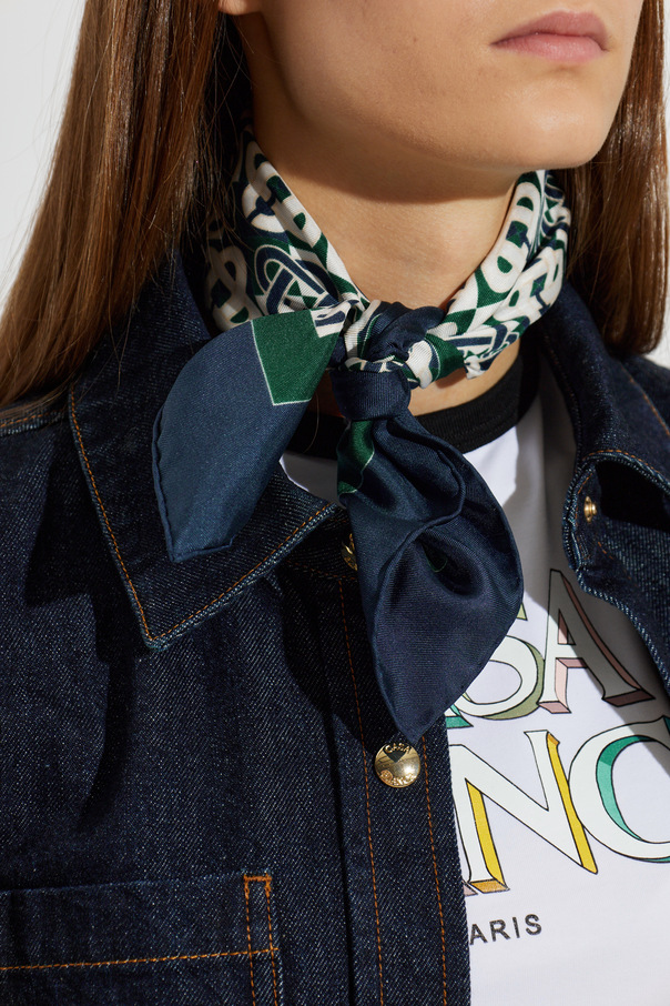 Casablanca Silk scarf with monogram