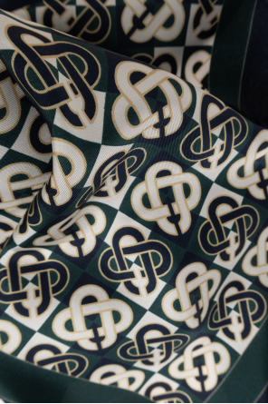 Casablanca Jedwabna chusta z monogramem