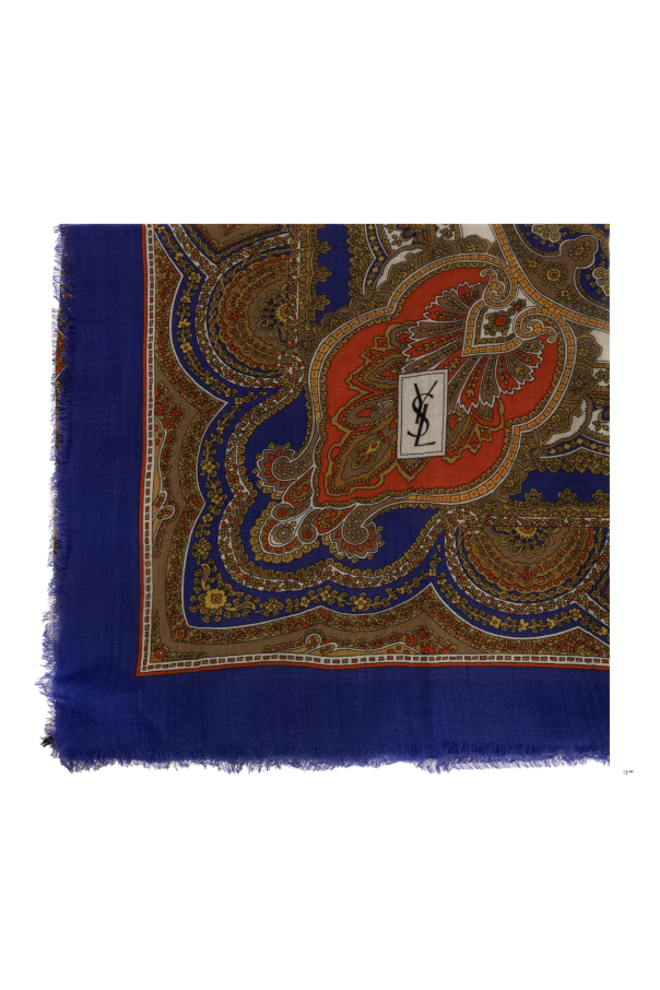 Wool scarf with ‘paisley’ pattern od Saint Laurent