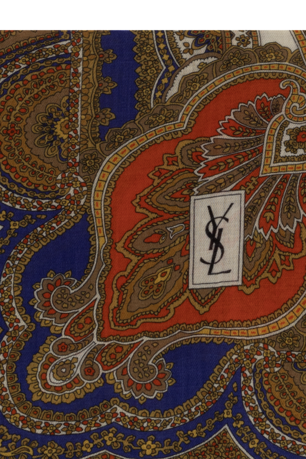 Saint Laurent Wool scarf with ‘paisley’ pattern